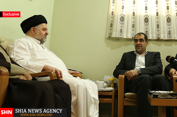 دیدار وزیر بهداشت با نماینده تام الاختیار آیت الله سیستانی