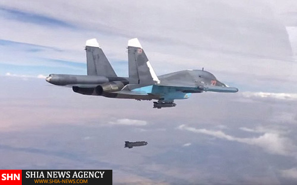 لحظه برخورد موشک روسی با پایگاه داعش+ تصاویر