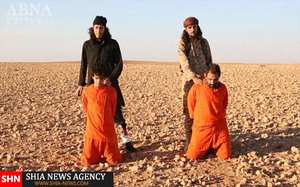 ذبح فجیع دو مرد سوری به دست داعش + تصاویر (+18)