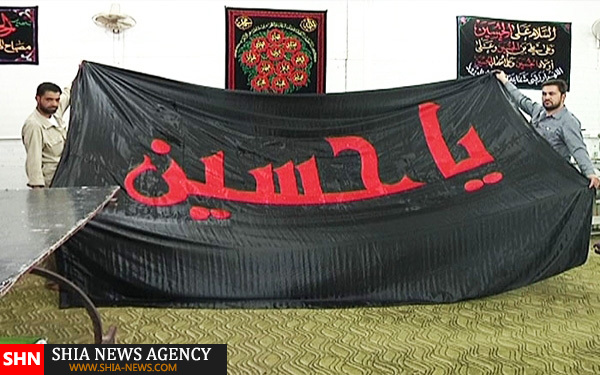مراحل دوخت پرچم گنبد مطهر امام حسین(ع) + تصاویر مراحل دوخت پرچم گنبد مطهر امام حسین(ع) + تصاویر