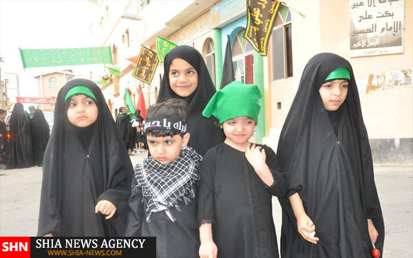 تصاویر مراسم عزای حسینی در جنوسان بحرین