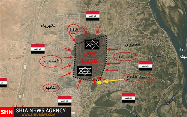 جدیدترین وضعیت میدانی شهر بیجی +نقشه