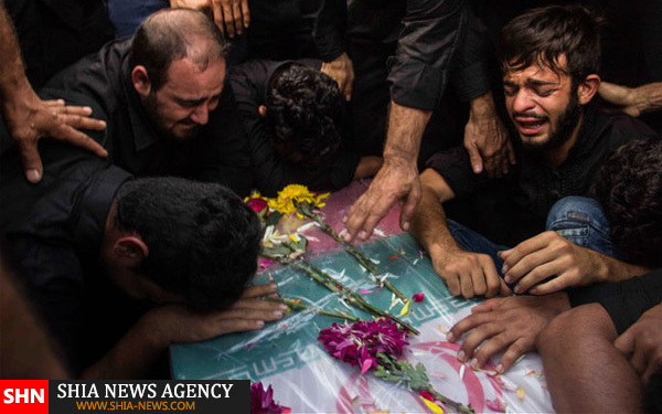 تصاویر تشییع باشکوه شهدای تیراندازی در حسینیه دزفول