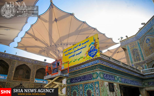 تصاویر آماده سازی حرم مطهر امام علی(ع) در آستانه عید سعید غدیر خم تصاویر آماده سازی حرم مطهر امام علی(ع) در آستانه عید سعید غدیر خم