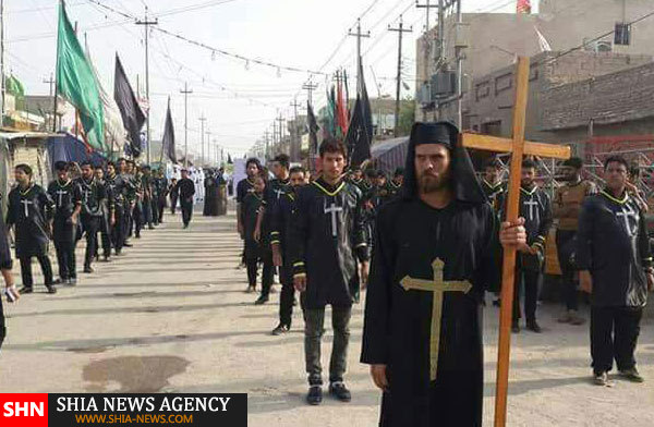 عکس/ دسته عزاداری مسیحیان عراق در محرم