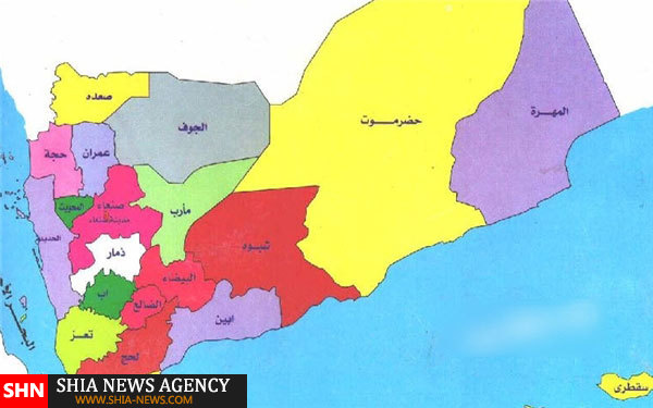 چه استان‌هایی در یمن در کنترل انصارالله و شورشیان عربستان است؟