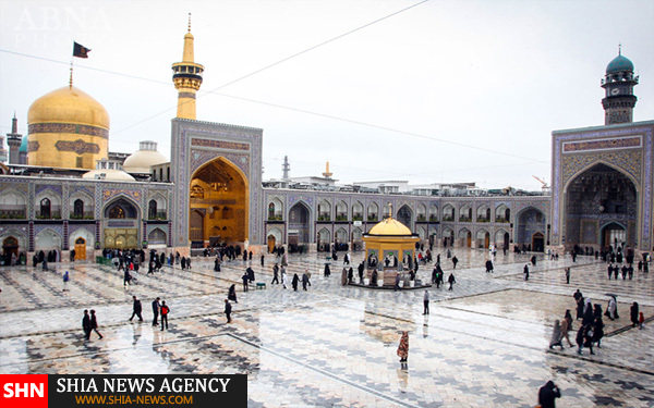 تصاویر نزول رحمت الهی در حرم امام رضا(ع)