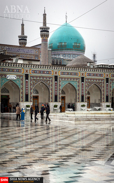 تصاویر نزول رحمت الهی در حرم امام رضا(ع)