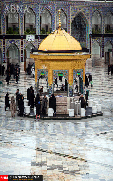 تصاویر نزول رحمت الهی در حرم امام رضا(ع)