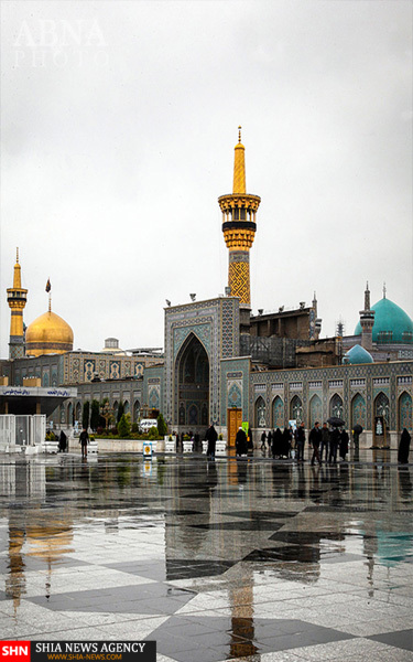 تصاویر نزول رحمت الهی در حرم امام رضا(ع)