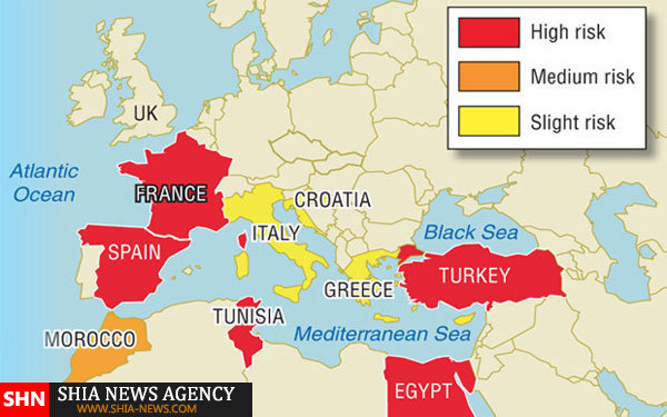 رخنه داعش به اروپا + نقشه
