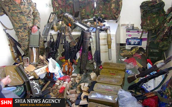 تصاویر انبار تسلیحات تروریست های عربستان