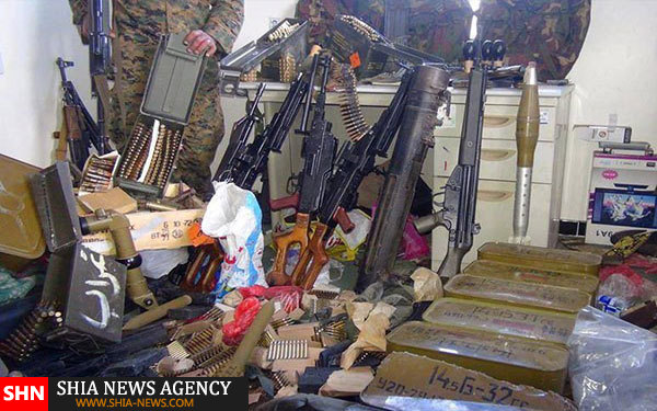 تصاویر انبار تسلیحات تروریست های عربستان