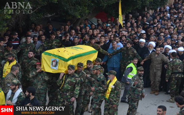 پیکر مطهر فرمانده برجسته حزب‌الله در جنوب لبنان تشییع شد + تصاویر