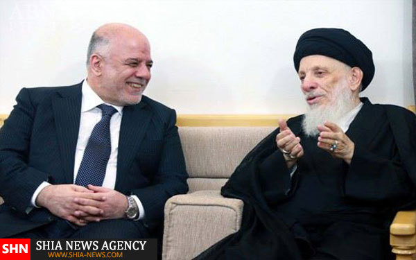 تشرف حیدر العبادى به نجف و دیدار با چهار مرجع تقلید + تصاویر