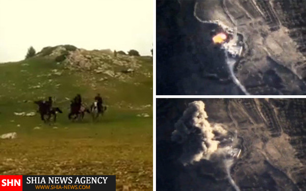 فرار داعشی ها با الاغ و اسب + تصاویر