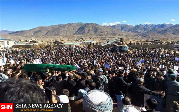 قربانیان حادثه جاغوری افغانستان تشییع شدند+تصاویر