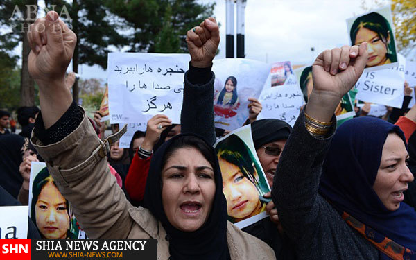 گسترش تظاهرات مردم افغانستان در اعتراض به کشتار شیعیان هزاره + تصاویر