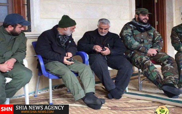 سردار سلیمانی در کنار دشمن شماره یک آمریکا+ تصاویر