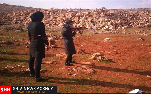 آموزش نظامی زنان سوری + تصاویر