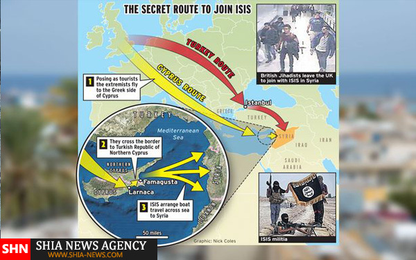 مسیر جهنمی داعشی های انگلیسی + تصاویر و نقشه