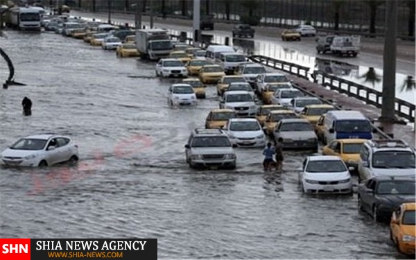 ماهیگیری مردم در خیابان‌های بغداد+ تصاویر