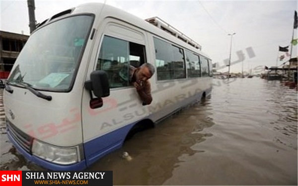 ماهیگیری مردم در خیابان‌های بغداد+ تصاویر