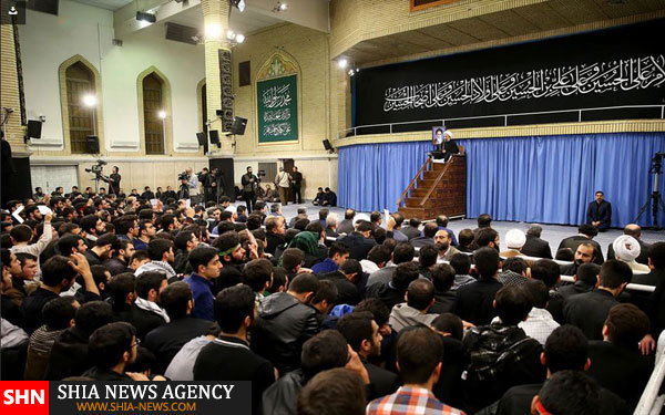 مراسم عزاداری اربعین با حضور آیت الله خامنه ای