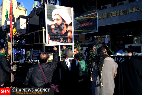 زیارت حرم امام حسین علیه السلام به نیابت از شیخ النمر + تصاویر