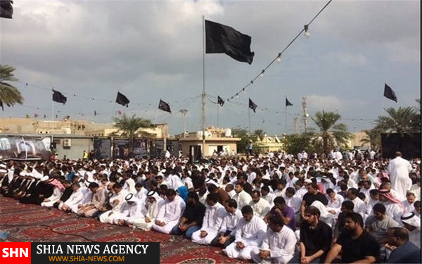 نماز جمعه مشترک در قطیف برای آزادی آیت الله النمر+ تصاویر