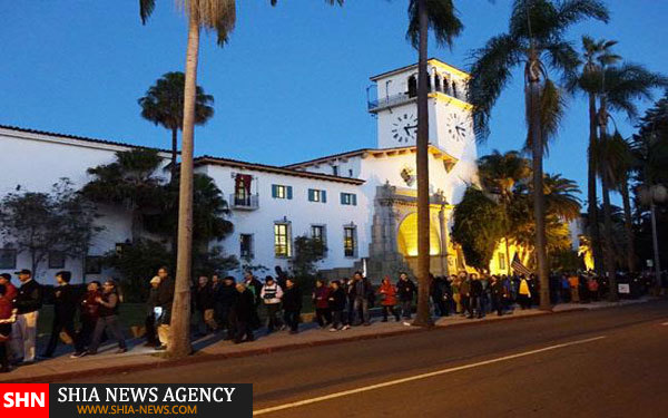 راهپیمایی همبستگی با مسلمانان در کالیفرنیا+ تصویر