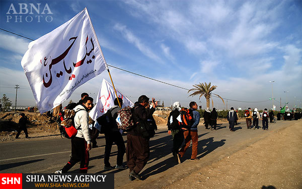 تصاویر حال و هوای این روزهای پیاده‌روی نجف به کربلا
