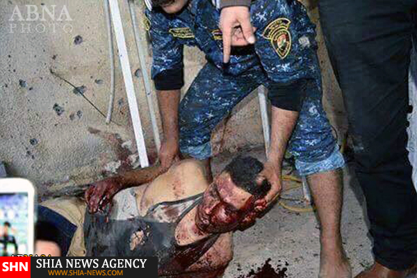 اولین تصاویر از جسد داعشی انتحاری در منطقه السیدیه بغداد