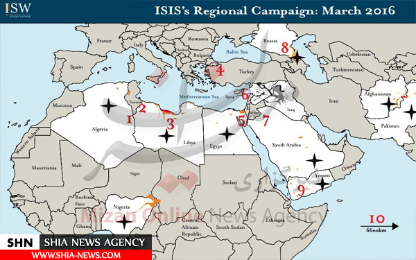 اقدام مهم داعش در ماهی که گذشت + نقشه
