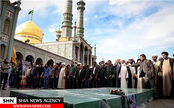 تصاویر تشییع باشکوه پیکر شهیدان مدافع حرم در قم