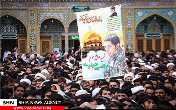 تصاویر تشییع باشکوه پیکر شهیدان مدافع حرم در قم
