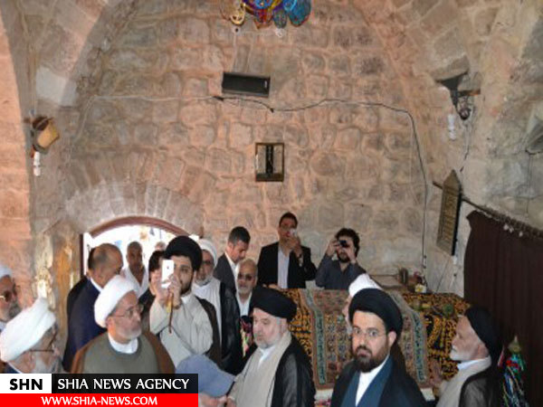 حجت الاسلام و المسلمین شهرستانی بارگاه شمعون نبی(ع) را زیارت کرد+ تصاویر