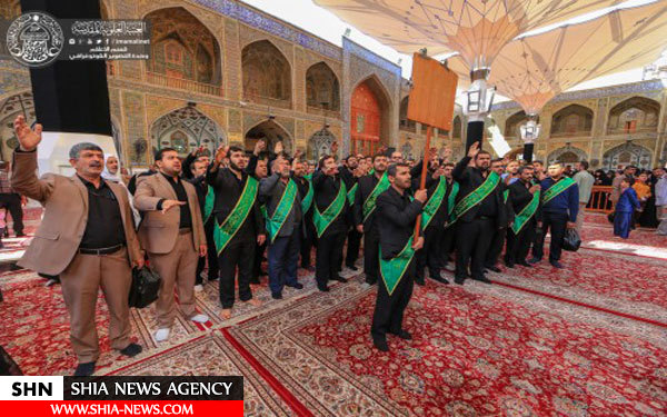 عزاداری خادمان حرم امام علی(ع) در رحلت ام البنین(س)+ تصاویر عزاداری خادمان حرم امام علی(ع) در رحلت ام البنین(س)+ تصاویر