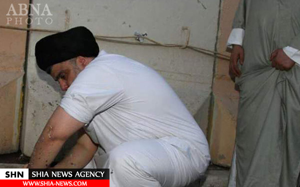 تصاویر تحصن مقتدی صدر در منطقه سبز بغداد تصاویر تحصن مقتدی صدر در منطقه سبز بغداد