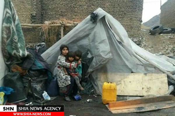 جزئیات زندگی یک خانواده لرستانی زیر پلاستیک+ تصاویر