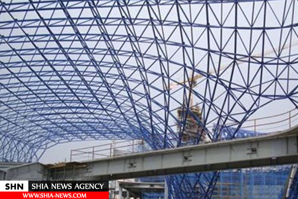 عمليات مسقف‌سازي اطراف حرم علوي آغاز شد