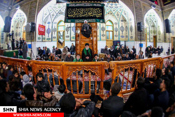 حرم امیرالمومنین(ع) سیاهپوش شد+ تصاویر