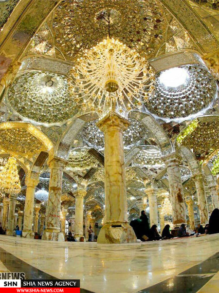 آميختگي هنر و ارادت درحرم امام علي(ع)+ تصاویر