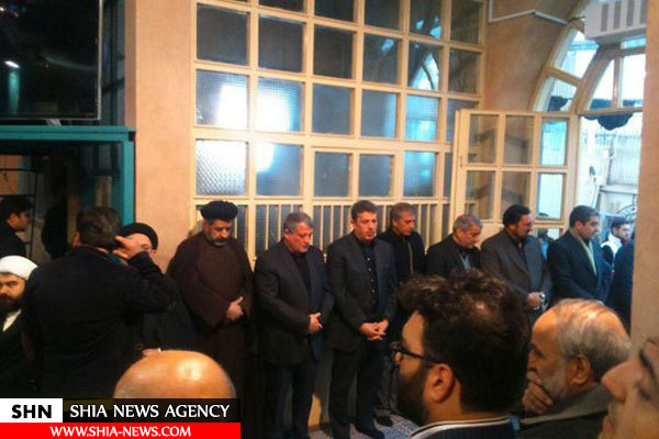 مراسم وداع با مرحوم آیت‌ الله هاشمی رفسنجانی در حسینیه جماران در حال برگزاری است