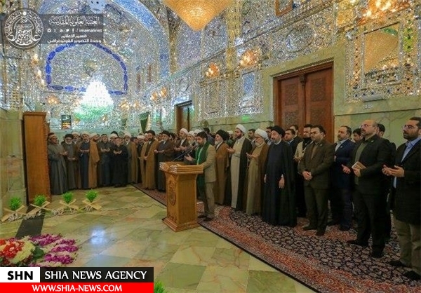 ضریح بازسازی شده حرم مطهر علوی رونمایی شد