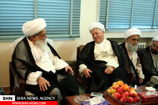 تصاویر دیدارهای صمیمی آیت الله هاشمی با مراجع و علما