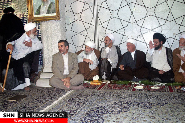 تصاویر دیدارهای صمیمی آیت الله هاشمی با مراجع و علما