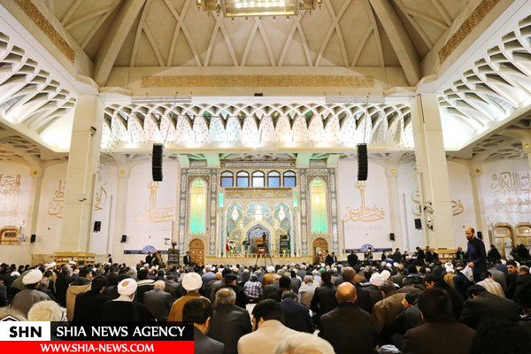 تصاویر مراسم هفتمین شب ارتحال آیت‎الله‎ هاشمی رفسنجانی درقم