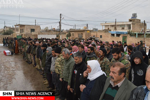 تصویر تشییع پیکر شهید مدافع حرم در شهر شیعه نشین الزهراء