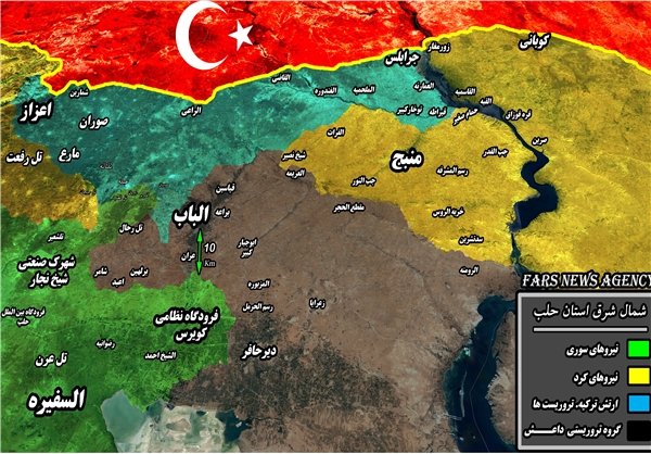 آخرین تحولات استان حلب سوریه+ نقشه